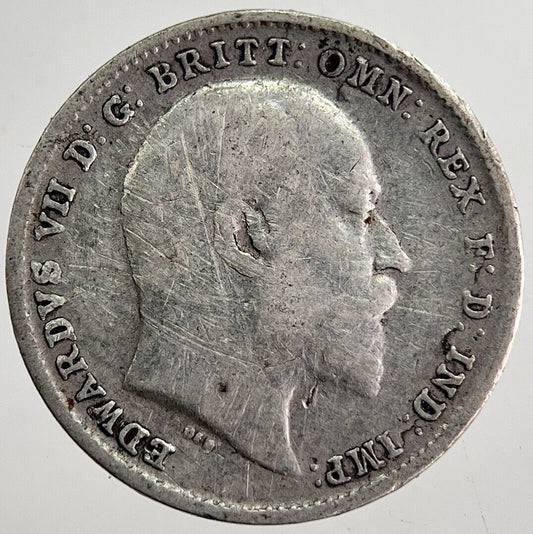 1902 Edward VII Threepence Silver Coin | Collectable Grade | a8721