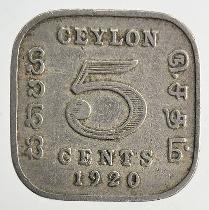 1920 Ceylon 5 Cents Coin | Collectable Grade