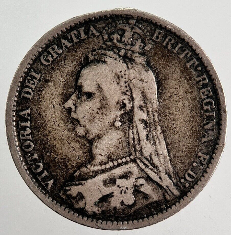 1887 Victoria Sixpence Silver Coin | Fine Collectable Grade