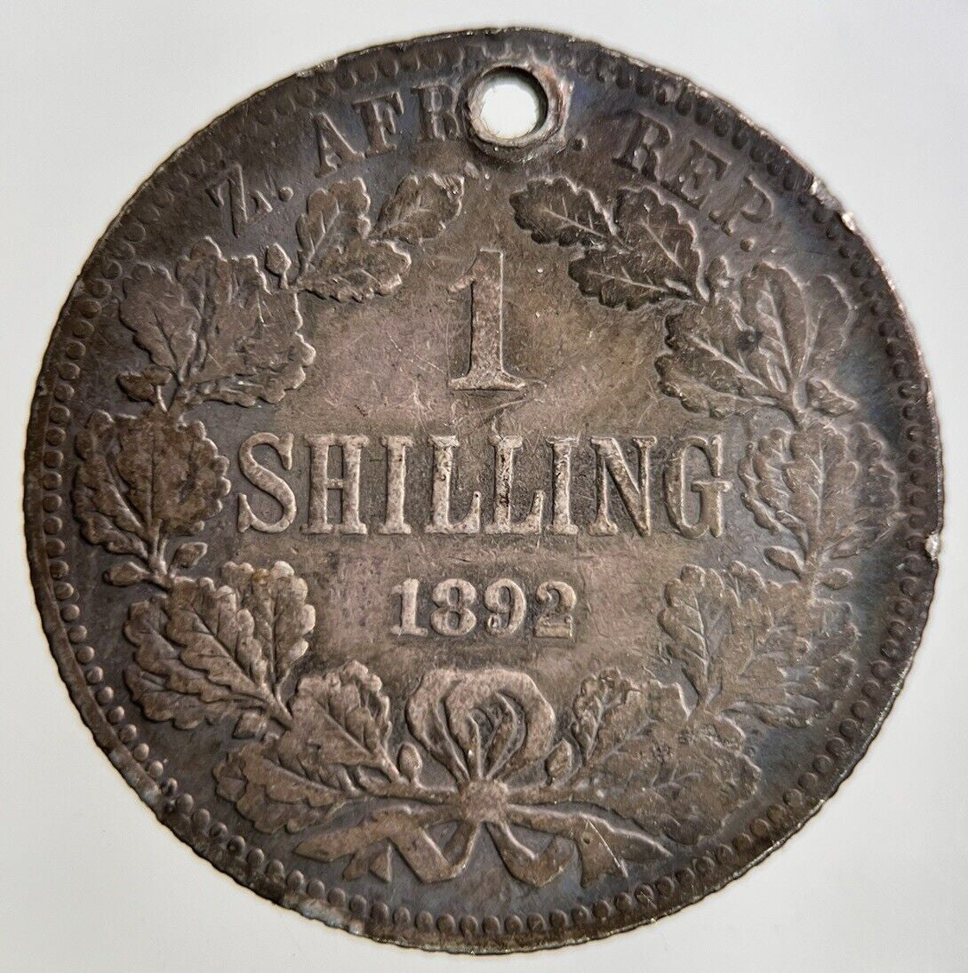 1892 South Africa Shilling Silver Coin | Collectable Grade
