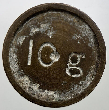 Vintage 10g Grams Scale Weight Token Coin | Collectable Grade | a7315
