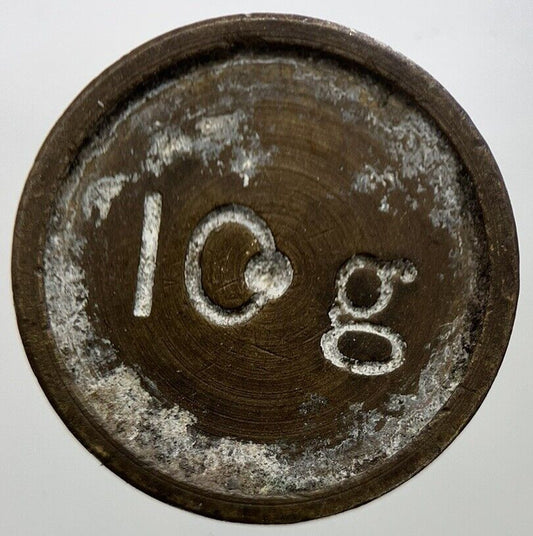 Vintage 10g Grams Scale Weight Token Coin | Collectable Grade | a7315