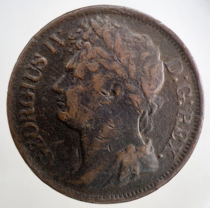 1822 George IV Irish Hibernia One Penny Coin | Fine Collectable Grade | a9360