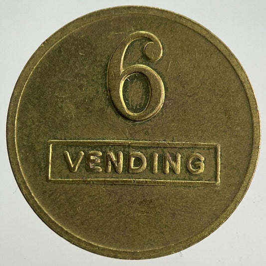 Old Vintage 6 Vending Machine Token Coin | Fine Collectable Grade