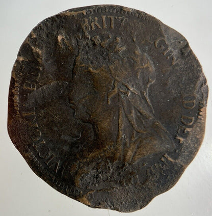British Victoria Half - Penny Coin | Fair Grade