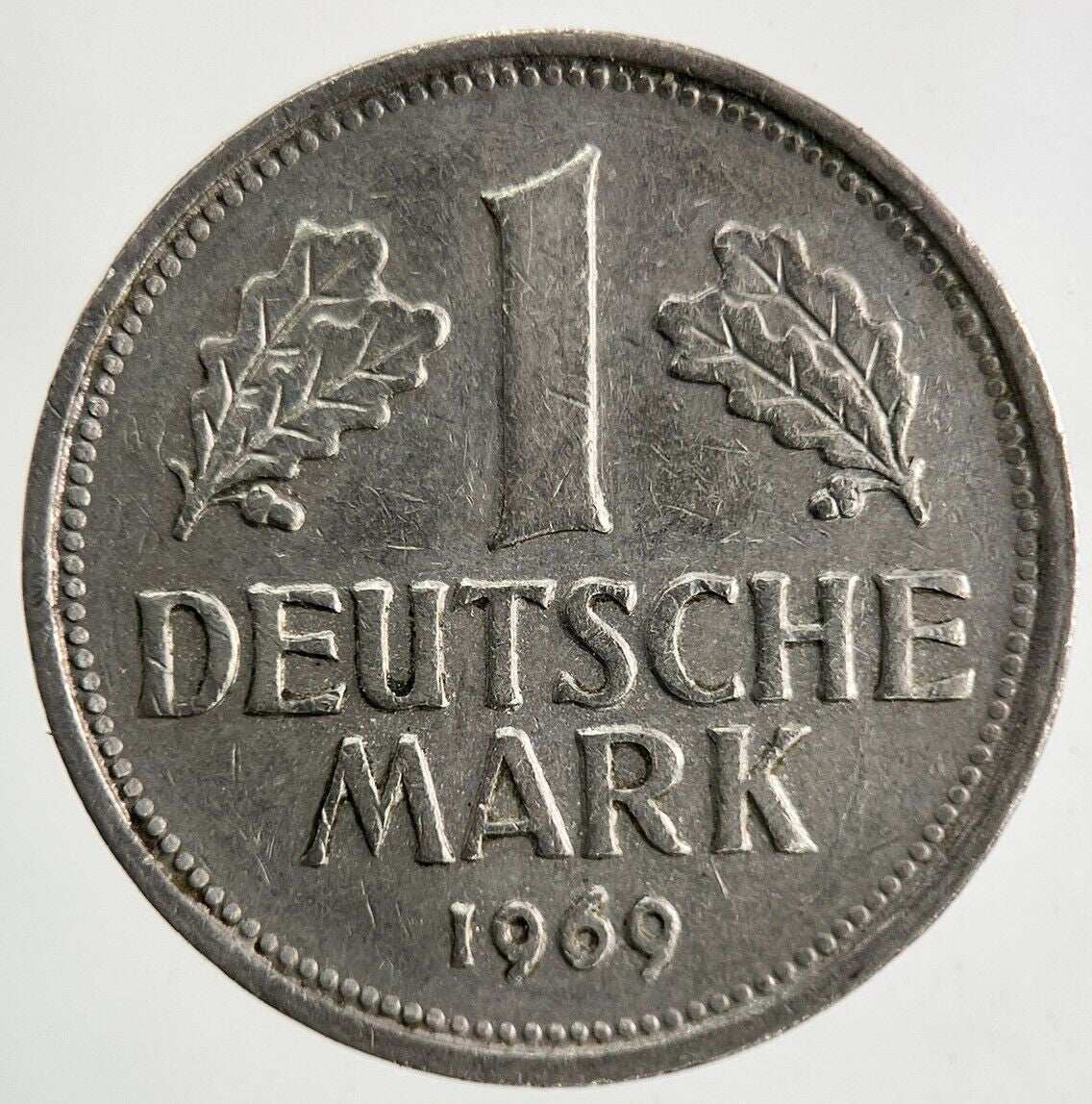 1969 - J Germany 1 Mark Coin | Fine Collectable Grade