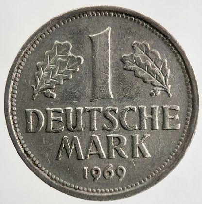 1969 - J Germany 1 Mark Coin | Fine Collectable Grade
