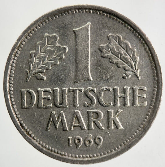 1969 - J Germany 1 Mark Coin | Fine Collectable Grade