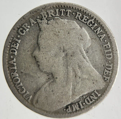 1896 Victoria Threepence Silver Coin | Collectable Grade