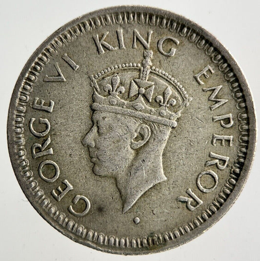 1944 India Quarter 1/4 Rupee Silver Coin | Fine Collectable Grade