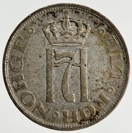 1911 Norway 10 Ore Silver Coin | Collectable Grade
