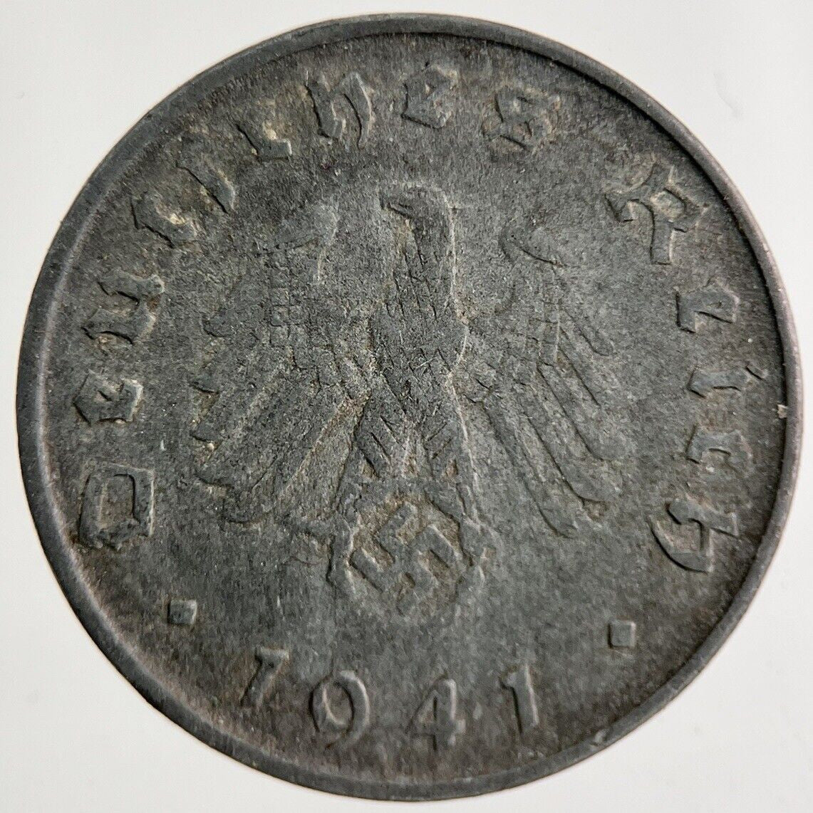 1941-D Germany Nazi 10 Pfennig Coin | Fine Collectable Grade