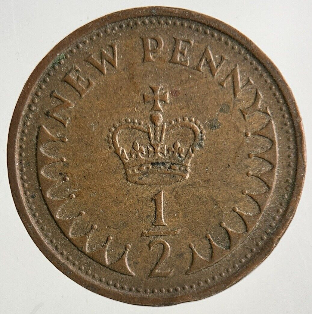 1974 Elizabeth II 2nd New 1/2 Half - Penny Coin | Fine Collectable Grade