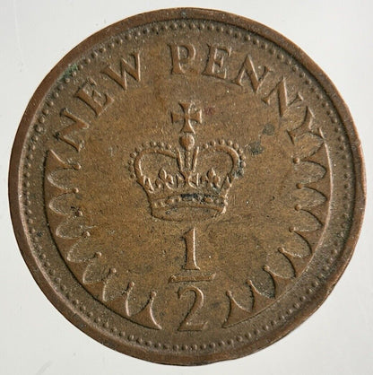 1974 Elizabeth II 2nd New 1/2 Half - Penny Coin | Fine Collectable Grade