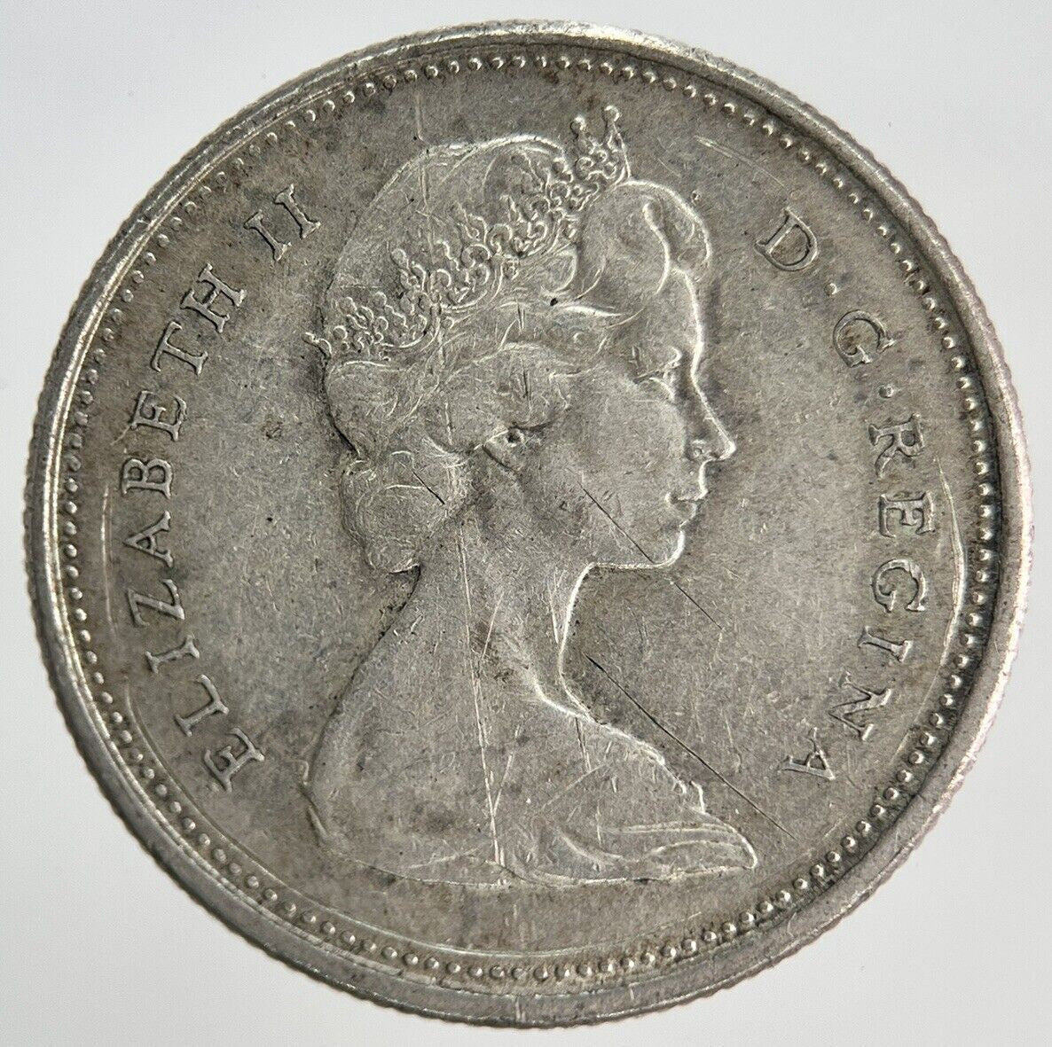 1968 Canadian 25 Cents Silver Coin | Fine Collectable Grade | a1936
