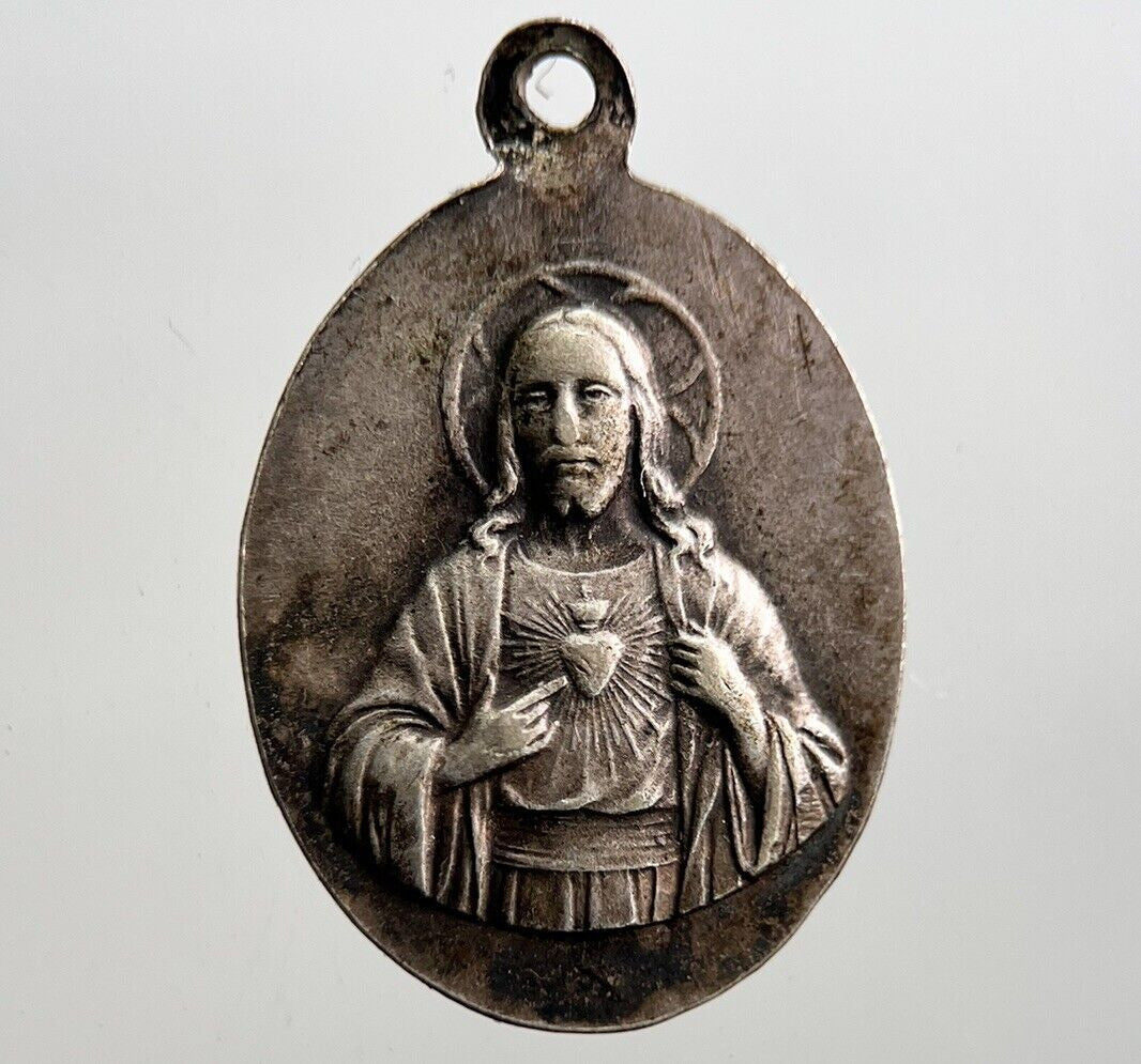 Old Religious Jesus Pendant Necklace Charm Amulet | Height 2cm | a2954