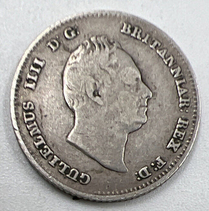 1836 William IV Four - Pence | British Silver Coin | Fine Collectable Grade | a924