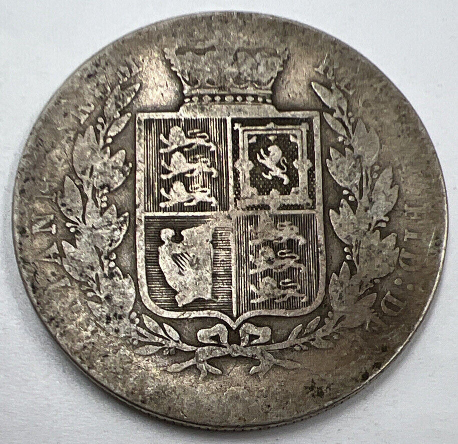 1884 Victoria Half-Crown | British Silver Coin | Fair Grade | a1221