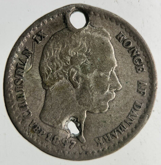 1897 Denmark 10 Ore Silver Coin | Collectable Grade