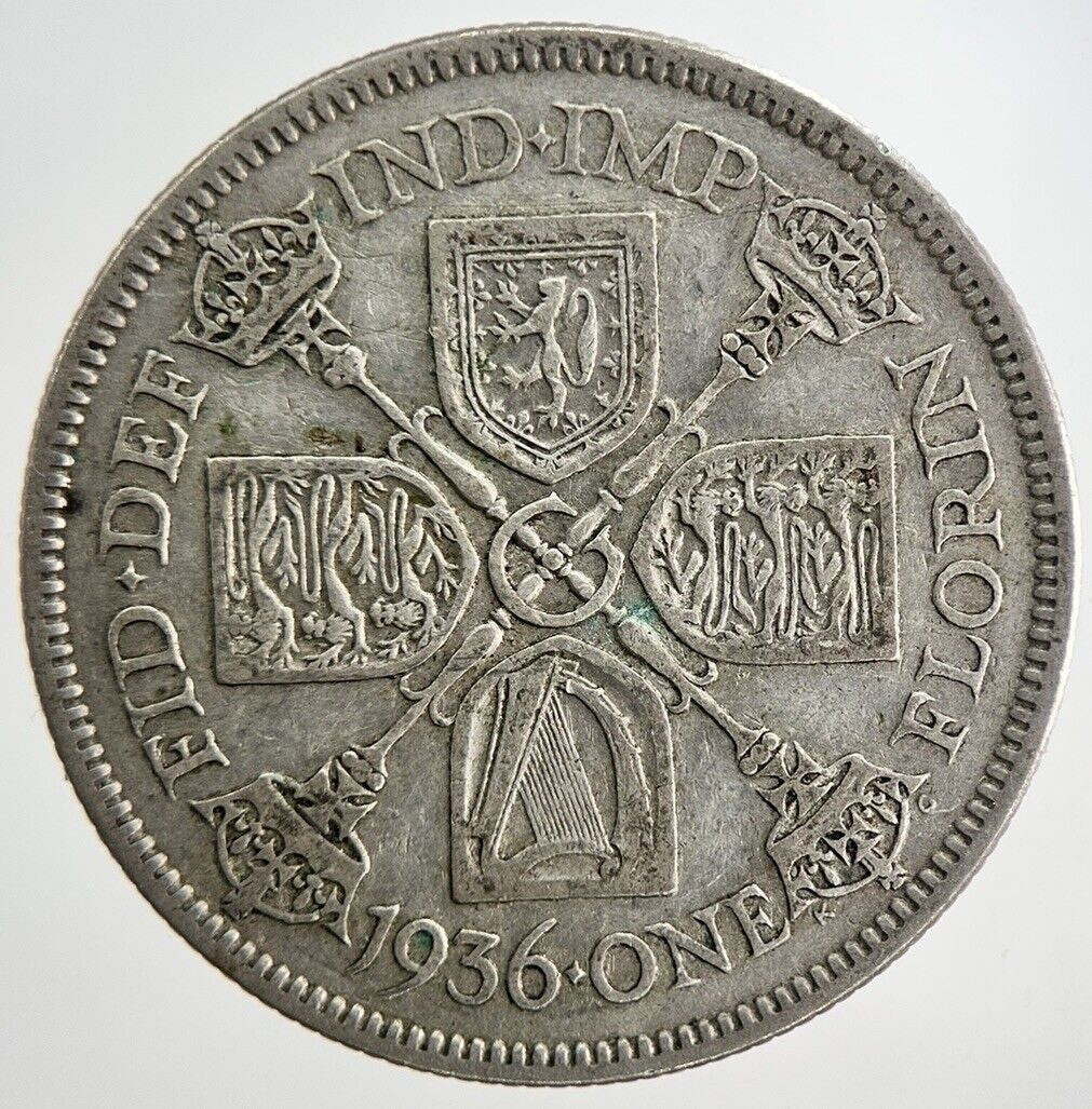 1936 George V Florin Silver Coin | Fine Collectable Grade