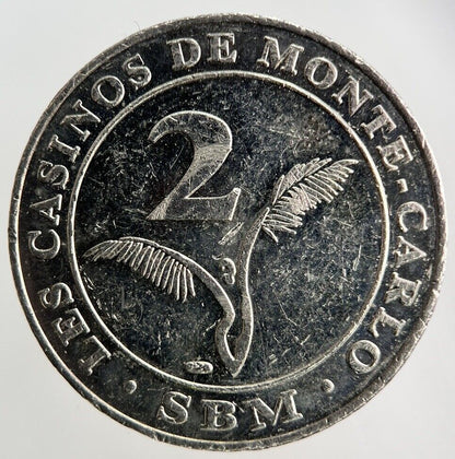 Casino De Monte - Carlo 2 Casino Token Coin | Fine Collectable Grade