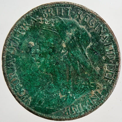 1901 Victoria Farthing Coin | Fine Collectable Grade | a6169