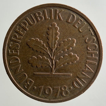 1978 Germany 2 Pfennig Coin | Fine Collectable Grade