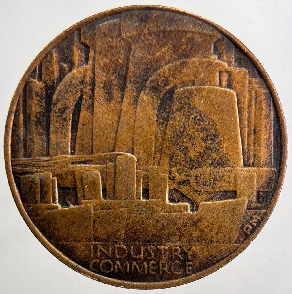 1924 Industry Commerce Empire Exhibition Coin Token | Collectable Grade | a5683