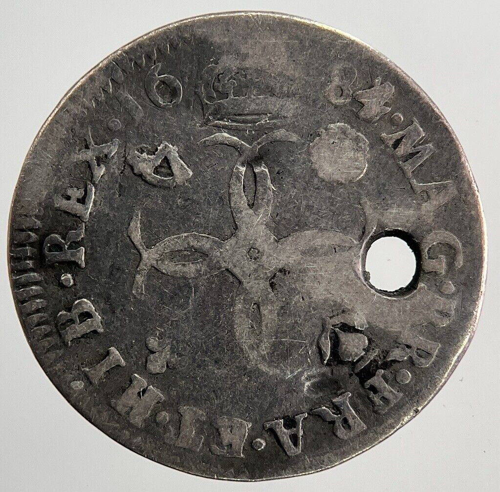 1684 Charles II 2nd Maundy Four - Pence Silver Coin | Collectable Grade
