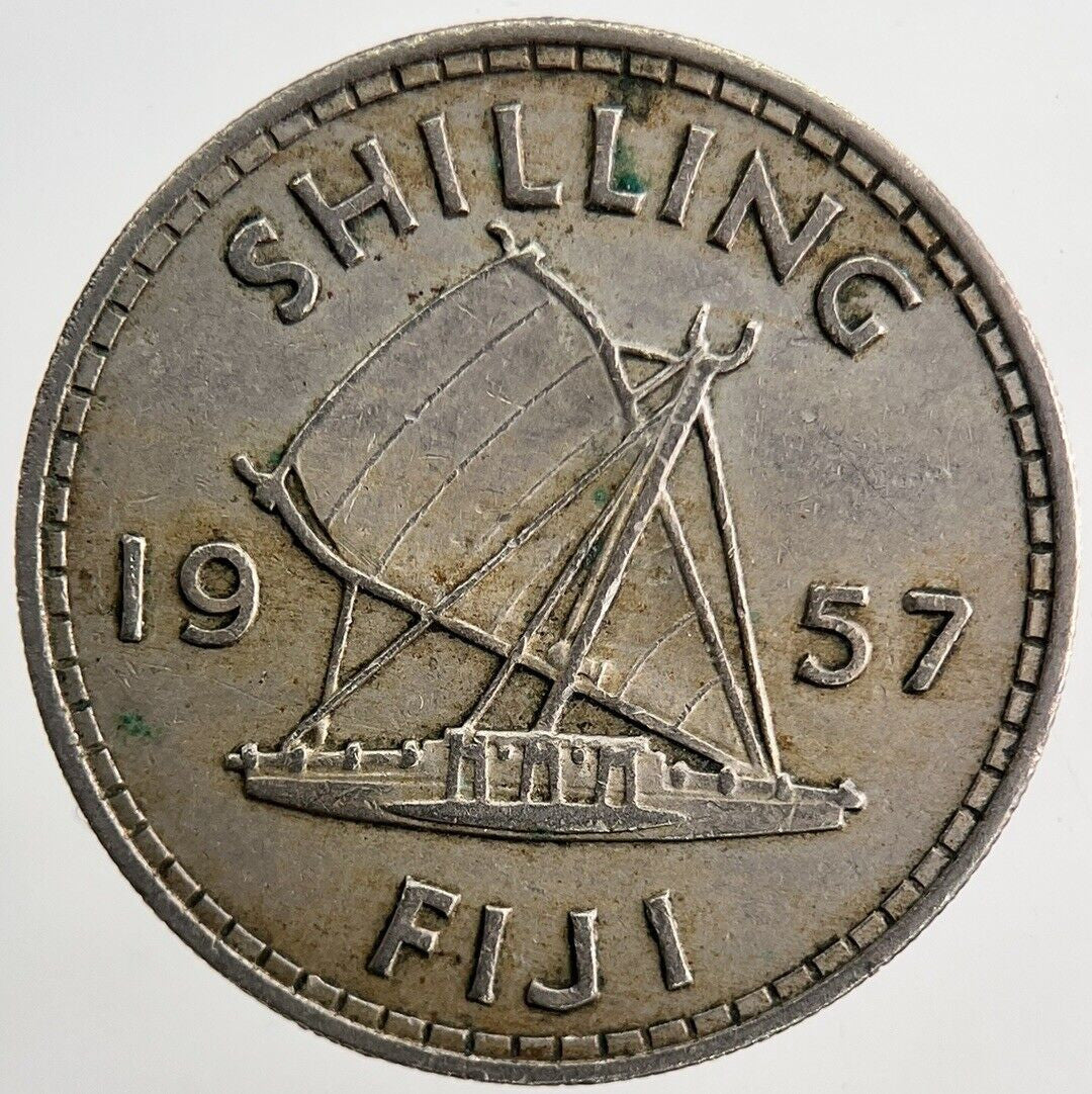 1957 Fiji One Shilling Coin | Very High Grade | a6569
