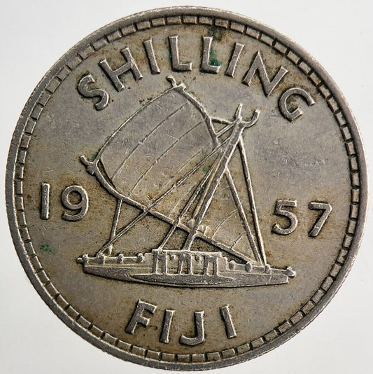 1957 Fiji One Shilling Coin | Very High Grade | a6569