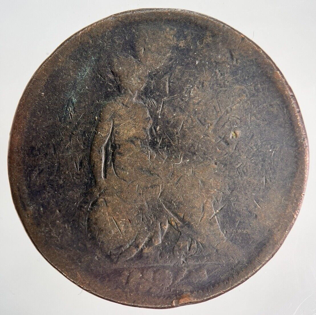 1826 George IV Penny | British Copper Coin | Worn Grade | a1944