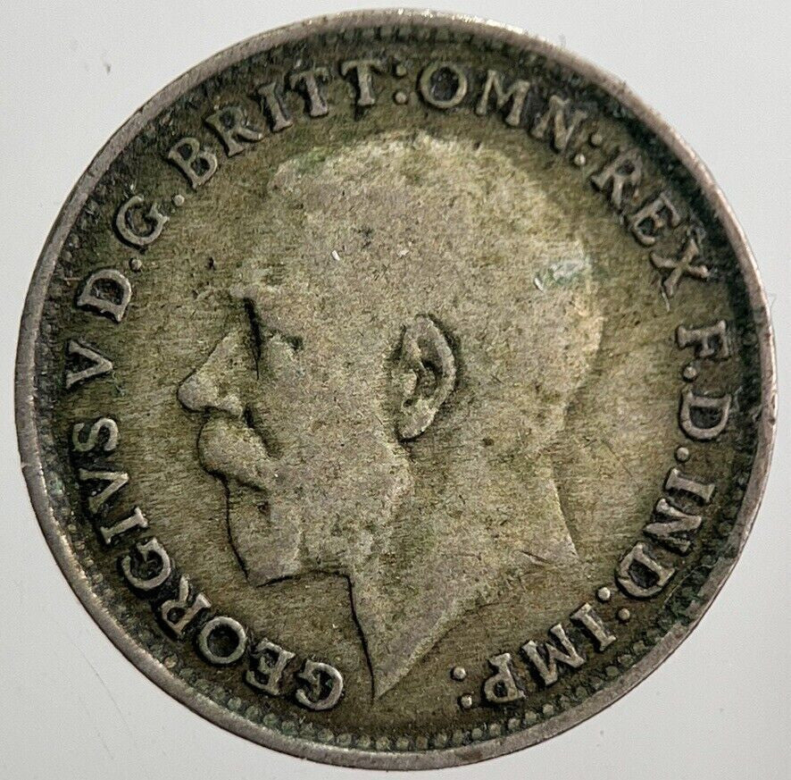 1921 George V Threepence Silver Coin | Fine Collectable Grade | a7887