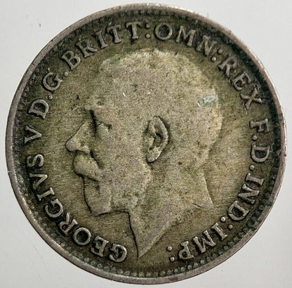 1921 George V Threepence Silver Coin | Fine Collectable Grade | a7887