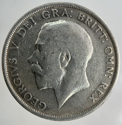 1914 George V Half - Crown Silver Coin | Fine Collectable Grade