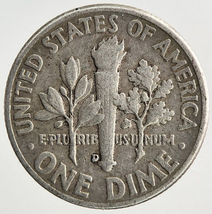 1959 - D US USA Roosevelt Silver Dime Coin | Fine Collectable Grade