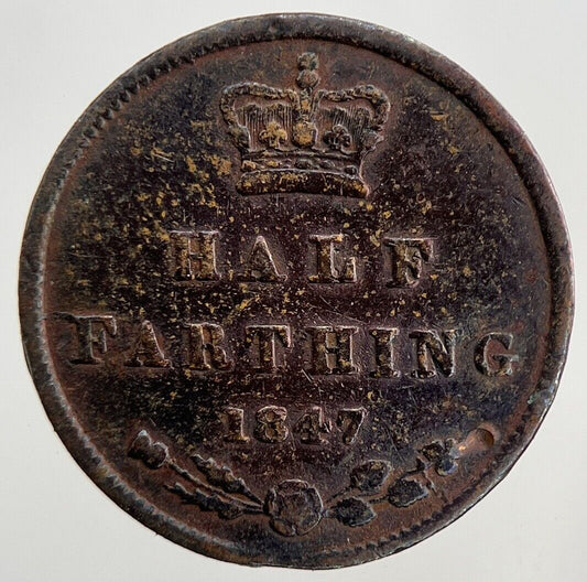 1847 Victoria Half Farthing Coin | Collectable Grade