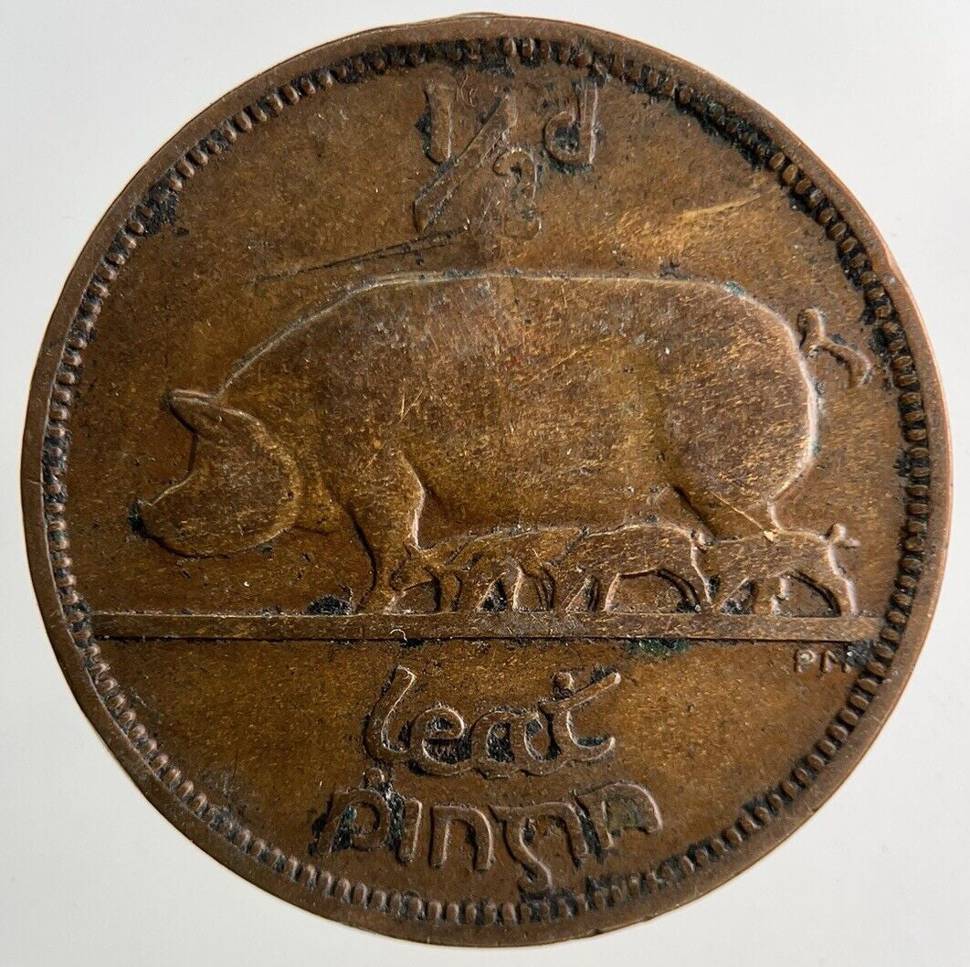 1941 Irish Half - Penny Pig Coin | Fine Collectable Grade