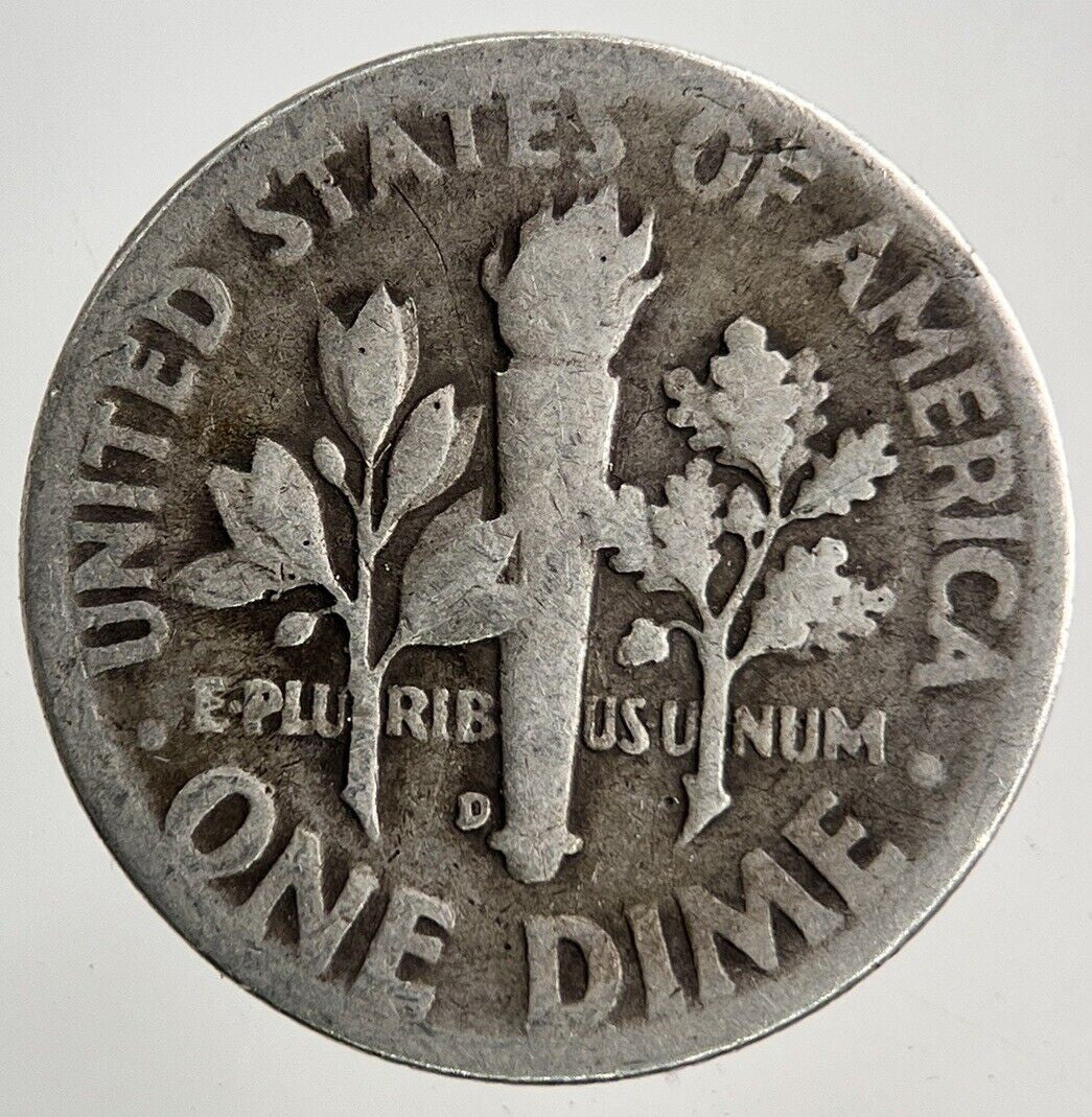 1946 - D US USA Roosevelt One Dime Silver Coin | Collectable Grade