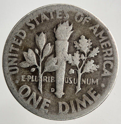 1946 - D US USA Roosevelt One Dime Silver Coin | Collectable Grade