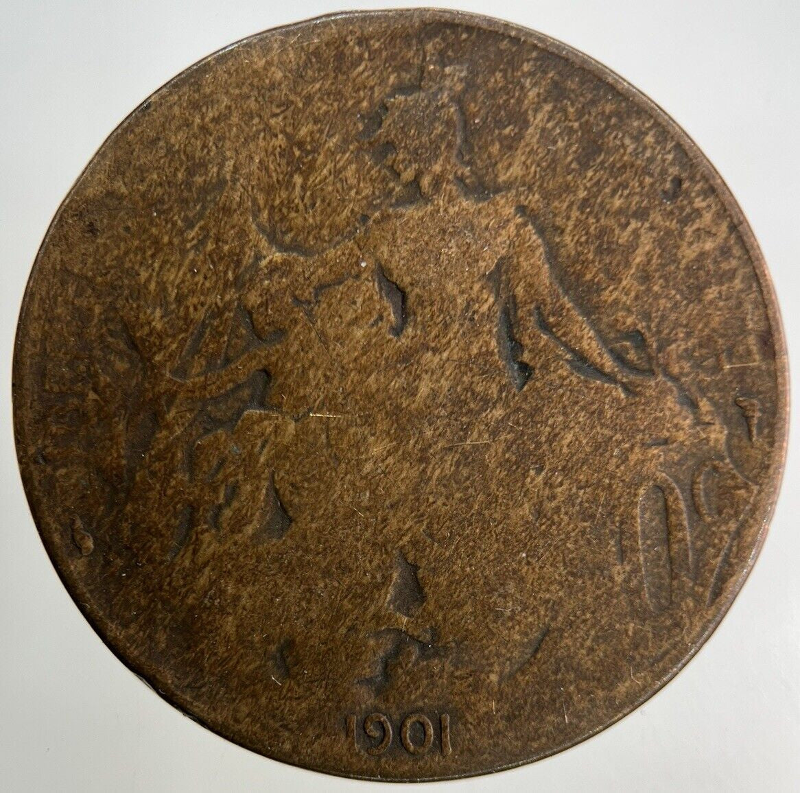 1901 France 10 Centimes Coin | Fair Grade