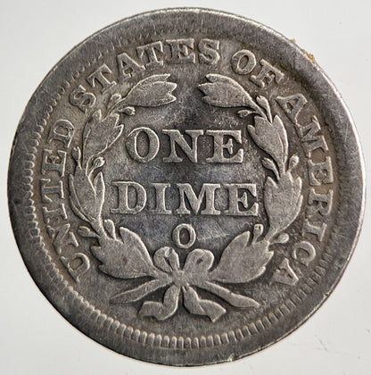 1857 - O US USA Seated Liberty Dime Silver Coin | Collectable Grade
