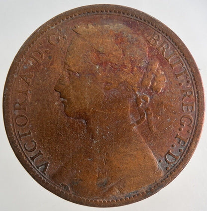 1876 - H Victoria One Penny Coin | Collectable Grade