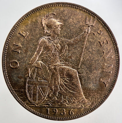 1936 George V One Penny Coin | Very High Grade
