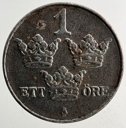 1918 Sweden 1 Ore Coin | Fine Collectable Grade