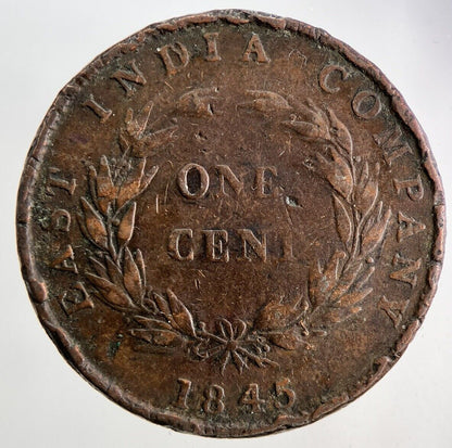 1845 East India Company One Cent Coin | Collectable Grade
