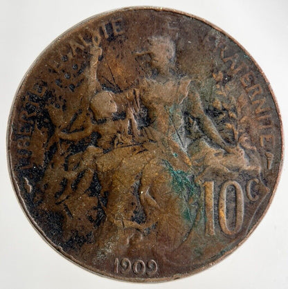 1909 France 10 Centimes Coin | Collectable Grade