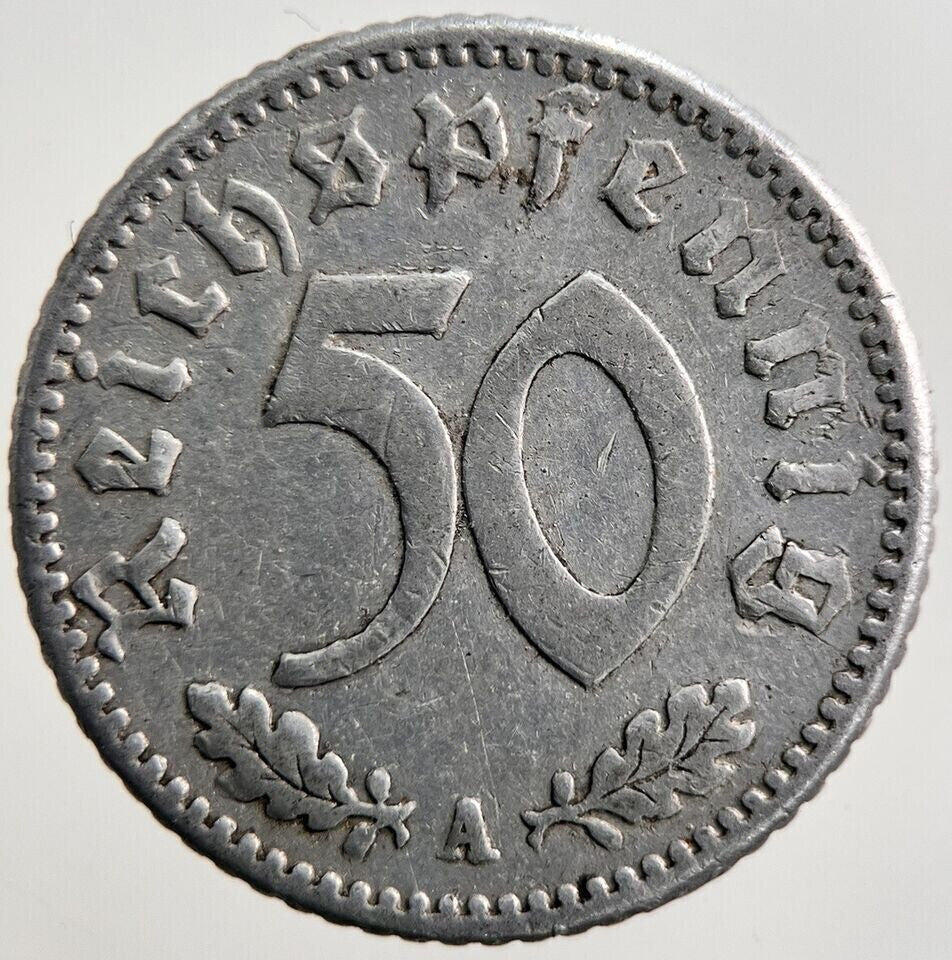 1941-A Nazi Germany 50 Pfennig Coin | Collectable Grade | a3976