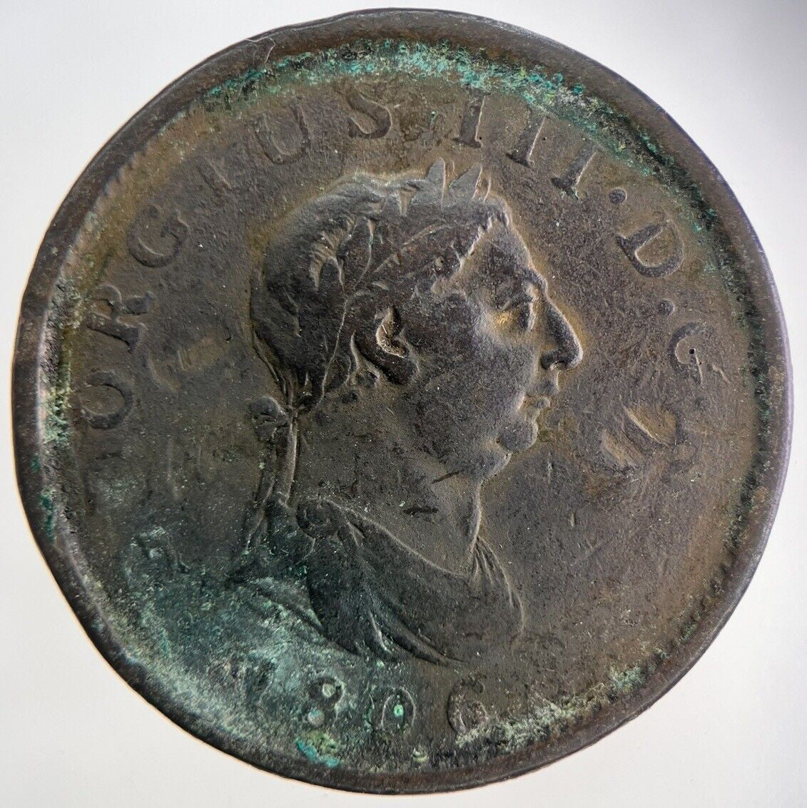 1806 George III 3rd One Penny Coin | Fine Collectable Grade