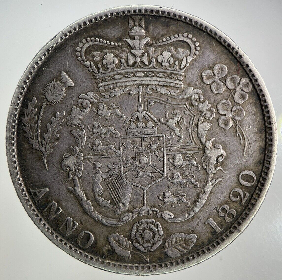 1820 George IV Half-Crown Silver Coin | Very High Grade
